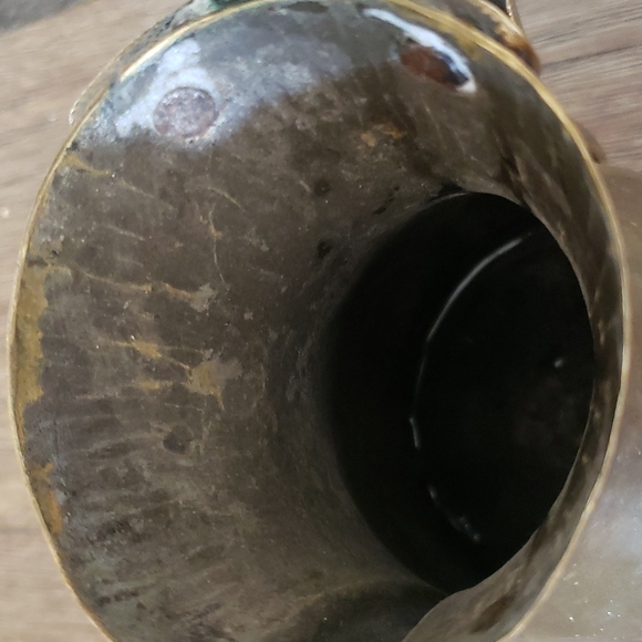 2x vintage brass and copper arabic coffee pots - Picture 8 of 9